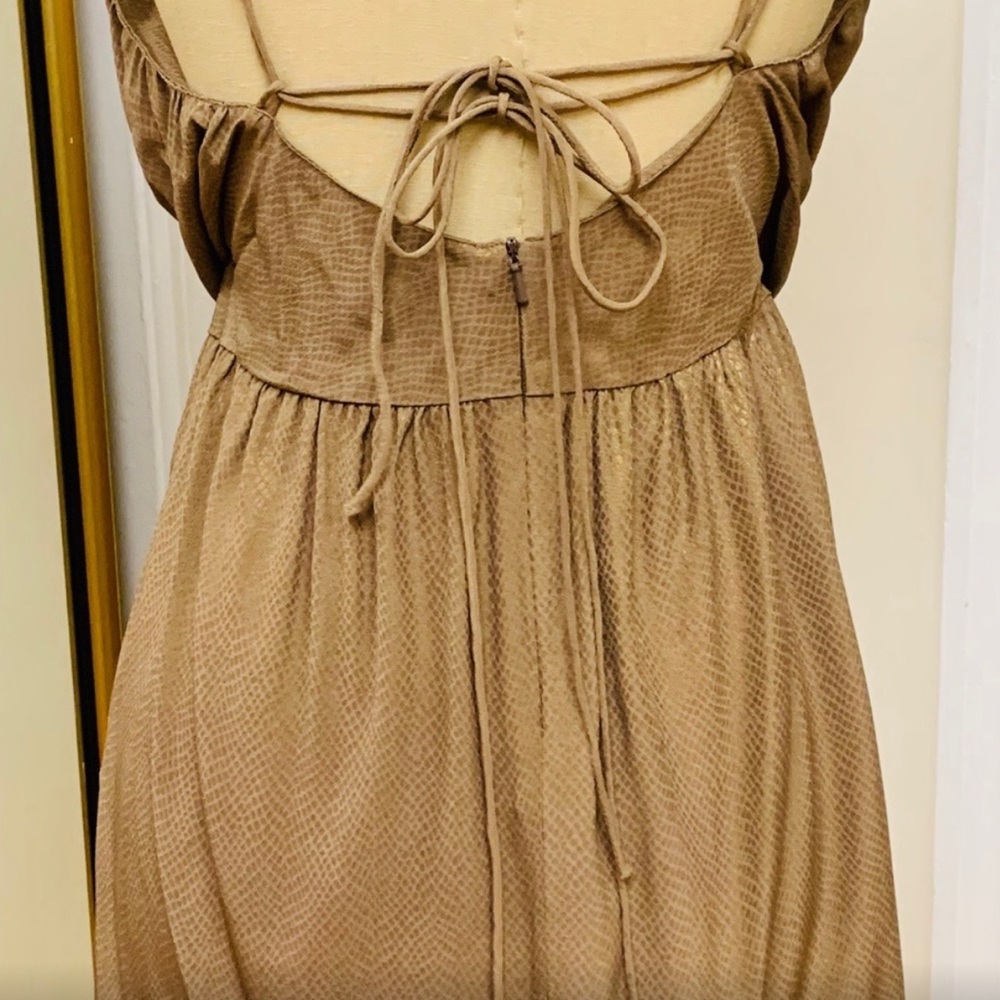 Nicholas K- Python Silk Dress In Gold - Picture 3 of 7